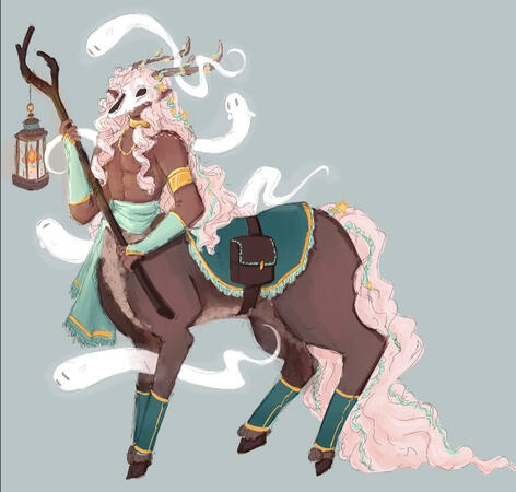 This is my character Aolight in his centaur form